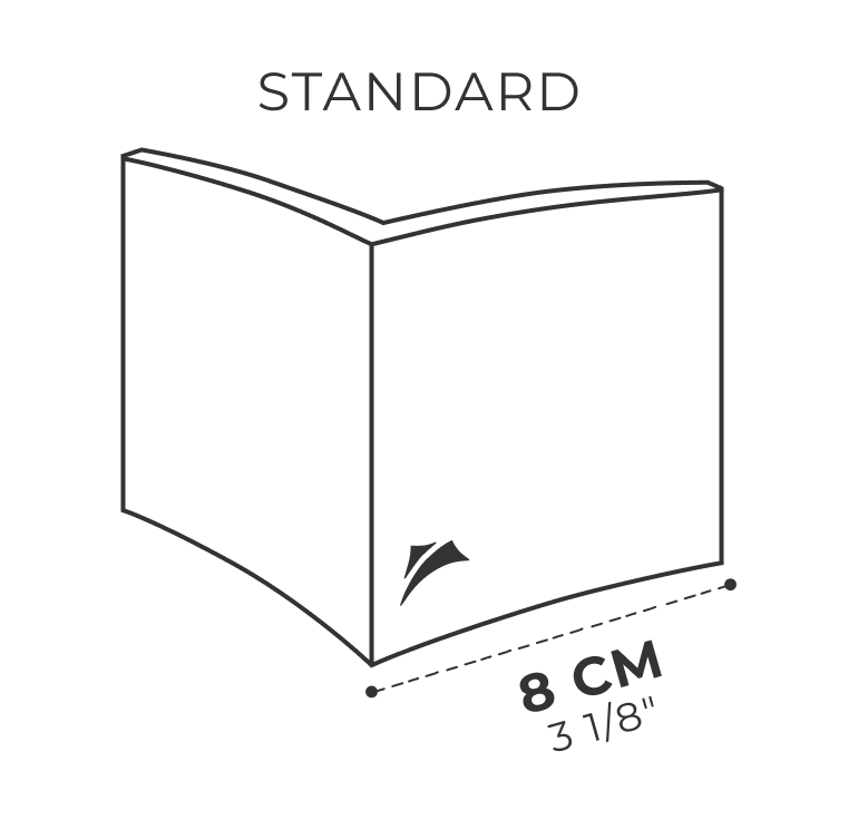 Piastra Standard, frontale 80 mm
